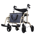 折りたたみはRollatorの車椅子の歩行者のアルミ合金、不具にのためのトロリー歩行者を動かす